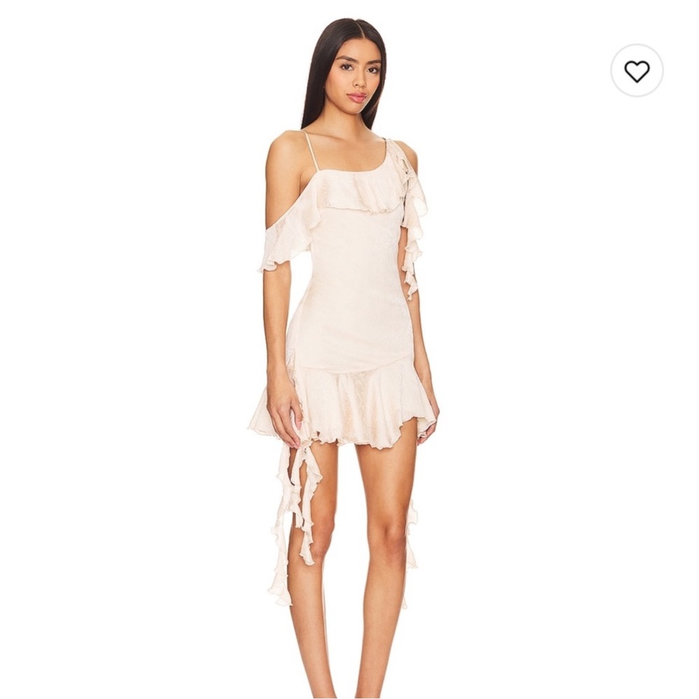 NBD Angus Mini Dress in Champagne Butterfly, Size: S - Picture 2 of 12
